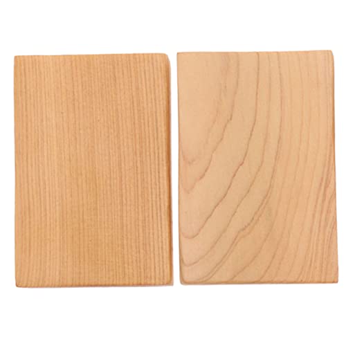STOBOK 2 Stück Holzhandwerk Block basteln für malen Rechteck Planke Gebäude Auflistung Jumbo Malerei holzstücke holzbrikett Holzblöcke Holzschnitzerei Holzhausdekoration Hölzern von STOBOK