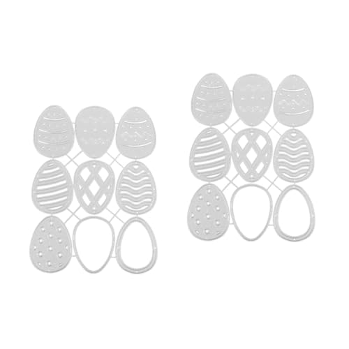 STOBOK 2 Stück Ostern Sterben Sterben Scrapbooking Schneiden Die Herstellung Schnitt Stirbt Schnitte Gestanzte Formen Stanzformen Basteln Handwerkliches Werkzeug Silver Kohlenstoffstahl von STOBOK