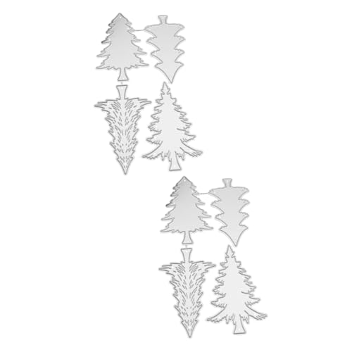 STOBOK 2 Stück Schablonen für die Kartenherstellung weihnachtsstanzformen papiercuter messer handwerkzeug Stanzwerkzeuge aus Metall Stanzformen Kohlenstoffstahl Silver von STOBOK