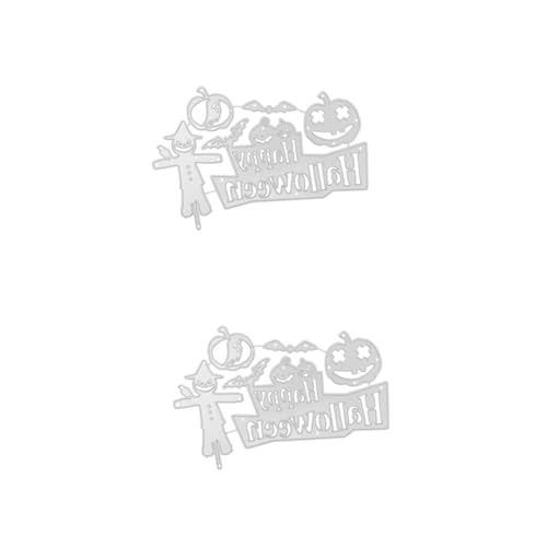 STOBOK 2 Stück Schneidwerkzeug für Messerstab stirbt Schimmel Stanzformen Schnitte halloween basteln halloween decorations gestanzte Schablonen Stanzschablonen Kohlenstoffstahl Silver von STOBOK