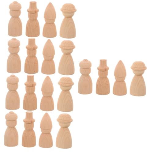 STOBOK 20 Stk Puppengeräte Pegpuppen Selbst Bemalen Leere Holzpuppen Menschen Aus Holz Basteln Selbst Bemalte Holzpuppen Diy Leere Holzpflockpuppen Holzpuppen Selber Zeichnen Hölzern von STOBOK