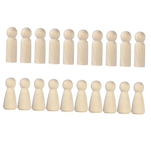STOBOK 20 Stück Diy Holzpuppe Bären Sie Augen Und Malen Unbemalte Peg-puppen Spielzeugmenschen Holzfiguren Puppendekor Aus Holz Holzhandwerk Selber Machen Bambus STOBOK 20 Stück Diy Holzpuppe Bären Sie Augen Und Malen Unbemalte Peg-puppen Spielzeugmenschen Holzfiguren Puppendekor Aus Holz Holzhandwerk Selber Machen Bambus von STOBOK