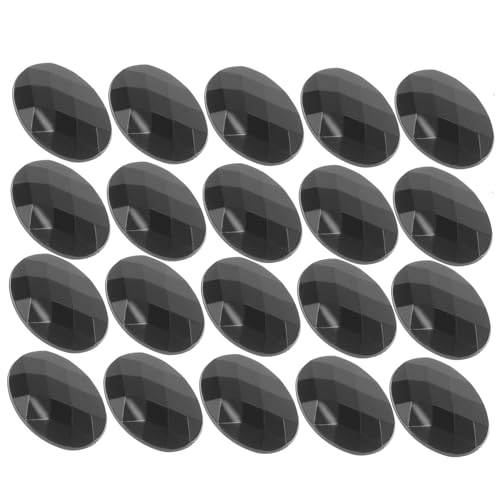 STOBOK 20 Stück Oval Rhinestone Dekorationsset Flachrückige Acrylsteine für Diy Projekte Handtaschen und Schuhverzierung Langlebig Farbenfroh und Leicht Anzubringen von STOBOK