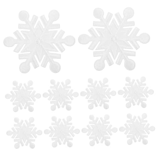 STOBOK 20 Stück Schneeflocken-weihnachtsflicken Zum Aufbügeln/aufnähen Dekorative Applikationen Zum Tragen STOBOK 20 Stück Schneeflocken-weihnachtsflicken Zum Aufbügeln/aufnähen Dekorative Applikationen Zum Tragen von STOBOK