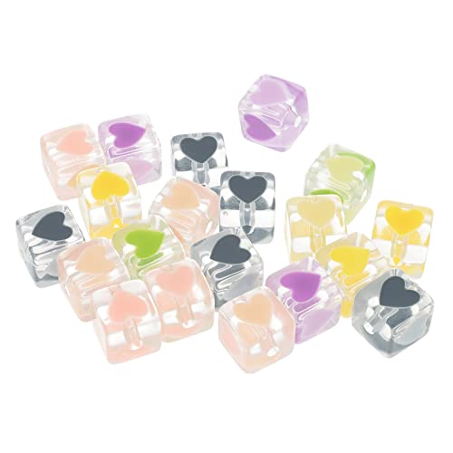 STOBOK 20 Stück Würfel perlen Schmuckzubehör Schmuckdesign Perlen für Schmuckhersteller quadratische lose Perlen Anhänger Halskette Perle Perlen für die Herstellung von Armbändern Acryl STOBOK 20 Stück Würfel perlen Schmuckzubehör Schmuckdesign Perlen für Schmuckhersteller quadratische lose Perlen Anhänger Halskette Perle Perlen für die Herstellung von Armbändern Acryl von STOBOK
