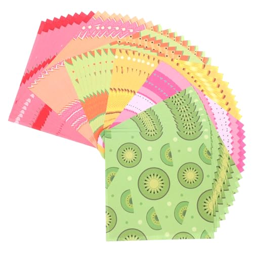 STOBOK 200blätter Origami Papier Doppelseitiges Faltpapier Für Bastelprojekte Buntes Bastelmaterial Für Junge Mädchen Und Erwachsene Für Kreative Handarbeiten Und Dekorationen von STOBOK