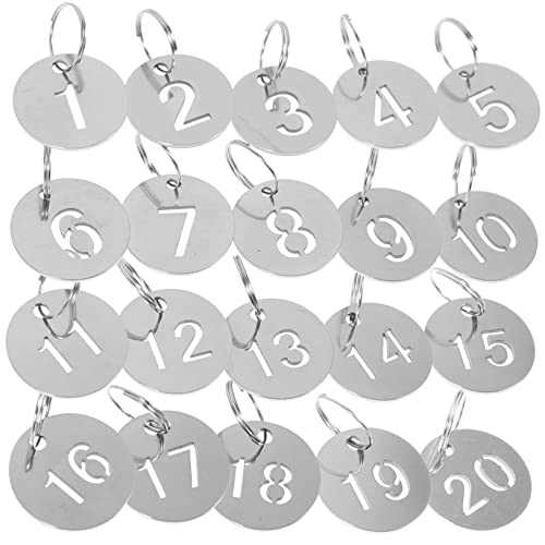 STOBOK 20st Nummernschild Aus Edelstahl Nummerierte Schilder Aus Edelstahl Anzahl Id-tags Garderobenmarken Türstopper Katze Id-nummern-tags Metallmarken Rostfreier Stahl Etikett Schlüssel STOBOK 20st Nummernschild Aus Edelstahl Nummerierte Schilder Aus Edelstahl Anzahl Id-tags Garderobenmarken Türstopper Katze Id-nummern-tags Metallmarken Rostfreier Stahl Etikett Schlüssel von STOBOK