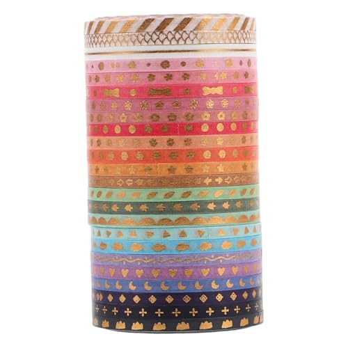 STOBOK 24 Rollen Taschendekorband papier klebeband bastelmaterial Washi-Tape-Masse Bastelband Washi-Tape-Aufkleber Washi Tape zum Aufzeichnen Japanisches Papier von STOBOK