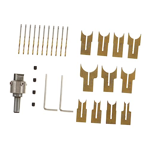 STOBOK 24 Stück Teiliges Set Holzperlen Bohrer und Fräser für DIY Schmuckherstellung für Ringe und Armbänder Präzises und Einfach zu Bedienendes Werkzeug für Holzarbeiten von STOBOK
