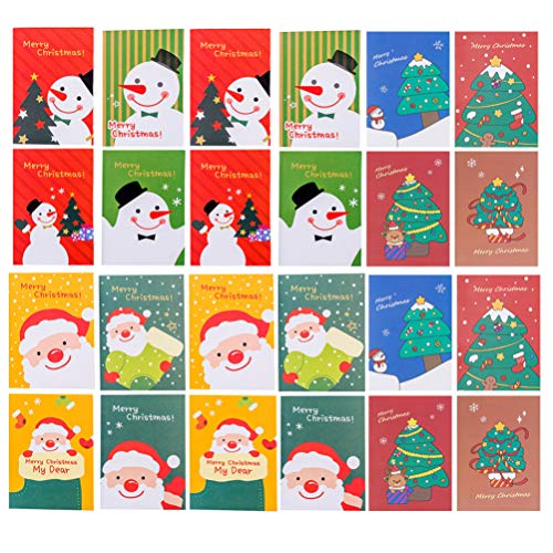STOBOK 24Pcs Mini-Notizbuch Weihnachten Tasche Notizbuch Tragbare Tasche Journal Steno Memo Notizbuch Mini Täglich Notizblock Briefpapier Notizblock für Home Office von STOBOK