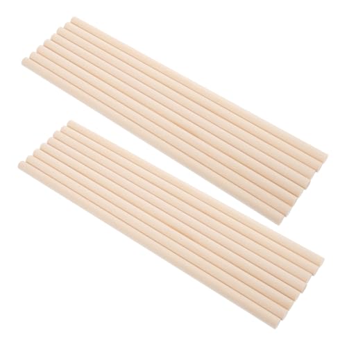 STOBOK 25 Stück Holzdübelstangen Basteln mit Kindern Holzstäbe rund Modellbau Holzstäbe Bastelsets für Birkenholz Stäbe Bastelstäbchen aus Holz natürliche Holzdübel hölzern Beige STOBOK 25 Stück Holzdübelstangen Basteln mit Kindern Holzstäbe rund Modellbau Holzstäbe Bastelsets für Birkenholz Stäbe Bastelstäbchen aus Holz natürliche Holzdübel hölzern Beige von STOBOK