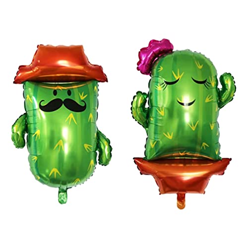 STOBOK 2Pcs Kaktus Folie Ballons Jumbo Mylar Ballon Grüne Pflanze Helium Ballon für Mexikanische Fiesta Mexiko Taco Geburtstag Baby Dusche Party Dekoration STOBOK 2Pcs Kaktus Folie Ballons Jumbo Mylar Ballon Grüne Pflanze Helium Ballon für Mexikanische Fiesta Mexiko Taco Geburtstag Baby Dusche Party Dekoration von STOBOK