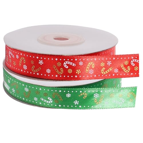 STOBOK 2Rollen Weihnachtsband Mit Cartoon Muster Dekoratives Geschenkband Für Weihnachten Weihnachten Gestaltetes Band STOBOK 2Rollen Weihnachtsband Mit Cartoon Muster Dekoratives Geschenkband Für Weihnachten Weihnachten Gestaltetes Band von STOBOK