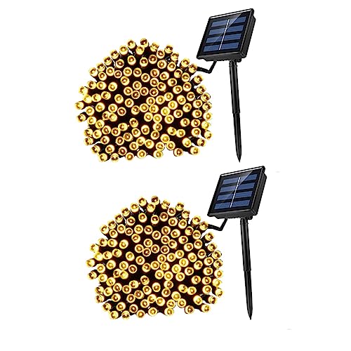 STOBOK 2Sätze LED Solar mit Warmweißen Leds für Garten und Outdoor Dekoration Automatischer Lichtsensor für Partys und Festliche Anlässe von STOBOK