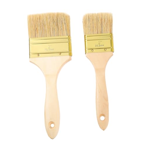STOBOK 2Stücke Teiliges Pinselset für Flache Utility Pinsel für Farben und Wände für Projekte und Malerei mit Ergonomischen Griffen für Optimalen STOBOK 2Stücke Teiliges Pinselset für Flache Utility Pinsel für Farben und Wände für Projekte und Malerei mit Ergonomischen Griffen für Optimalen von STOBOK