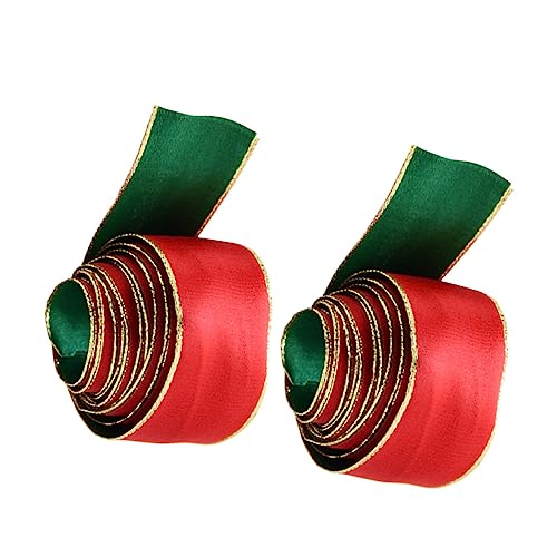STOBOK 2Stücke Weihnachtsgeschenkband Rot Grün Seidenband Für Geschenkverpackung Und Festliche Dekoration Langlebig Und Vielseitig Einsetzbar Für Partys Und Feiertage STOBOK 2Stücke Weihnachtsgeschenkband Rot Grün Seidenband Für Geschenkverpackung Und Festliche Dekoration Langlebig Und Vielseitig Einsetzbar Für Partys Und Feiertage von STOBOK