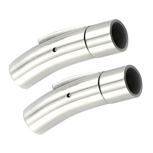 STOBOK Schmuckverschlüsse Aus Edelstahl 2er-pack 3 Mm Durchmesser für Lederkordeln STOBOK Schmuckverschlüsse Aus Edelstahl 2er-pack 3 Mm Durchmesser für Lederkordeln von STOBOK