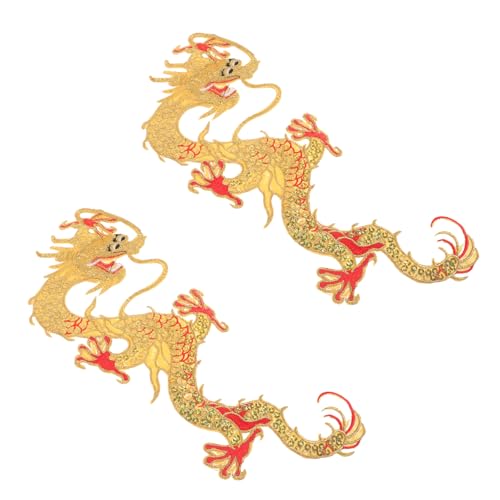 STOBOK Stickapplikationen 2 Stück Drachen-aufnäher Zum Aufbügeln Einfach Zu Verwenden Für Dekoration Oder Reparatur STOBOK Stickapplikationen 2 Stück Drachen-aufnäher Zum Aufbügeln Einfach Zu Verwenden Für Dekoration Oder Reparatur von STOBOK