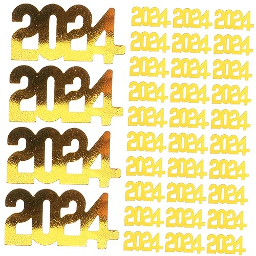 STOBOK 3 2024 Konfetti bürodeko büro dekoration neujahrsdeko Partydekor Frohes Jahr-Tasche Konfettikanon esstisch Tischkonfetti für die Party Streuungen für die Dekoration Harz Golden STOBOK 3 2024 Konfetti bürodeko büro dekoration neujahrsdeko Partydekor Frohes Jahr-Tasche Konfettikanon esstisch Tischkonfetti für die Party Streuungen für die Dekoration Harz Golden von STOBOK