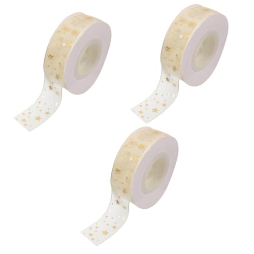 STOBOK 3 Rollen Box Exquisite Geschenkbänder Goldenes Weihnachtsband Satinband Schleife Goldenes Band Drahtband Umwickeln Wickelband Geschenkbandverzierung Elegante Bänder Banddekor Stoff STOBOK 3 Rollen Box Exquisite Geschenkbänder Goldenes Weihnachtsband Satinband Schleife Goldenes Band Drahtband Umwickeln Wickelband Geschenkbandverzierung Elegante Bänder Banddekor Stoff von STOBOK