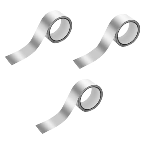 STOBOK 3 Rollen Folienband wickeln Fenster Material klebrig Leitfähiger Klebstoff aus Aluminiumband Hochleistungsband aus Aluminiumfolie klebeband aus metall Silver STOBOK 3 Rollen Folienband wickeln Fenster Material klebrig Leitfähiger Klebstoff aus Aluminiumband Hochleistungsband aus Aluminiumfolie klebeband aus metall Silver von STOBOK