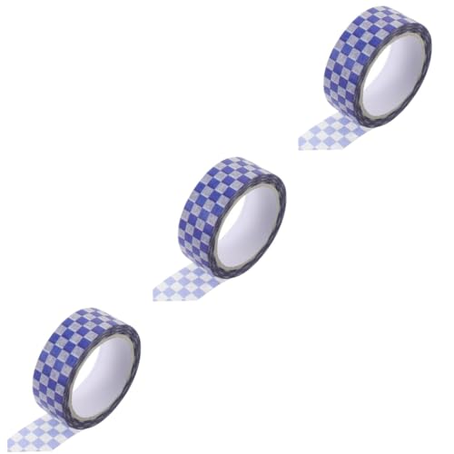 STOBOK 3 Rollen Scrapbooking-Klebeband Dekoration Streifen selbst retro dekoratives Klebeband zum Basteln Gitter-Washi-Tape Notizbuch DIY Washi Tape Japanisches Papier STOBOK 3 Rollen Scrapbooking-Klebeband Dekoration Streifen selbst retro dekoratives Klebeband zum Basteln Gitter-Washi-Tape Notizbuch DIY Washi Tape Japanisches Papier von STOBOK