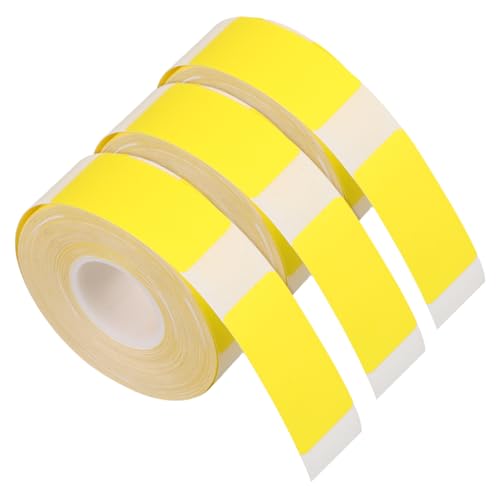 STOBOK 3 Rollen Thermoetikettenpapier thermisches Etikett Thermal- Klebeetiketten Thermodrucketiketten behälter gläser Aufkleber Etiketten für Thermodrucker selbstklebendes Papier Yellow STOBOK 3 Rollen Thermoetikettenpapier thermisches Etikett Thermal- Klebeetiketten Thermodrucketiketten behälter gläser Aufkleber Etiketten für Thermodrucker selbstklebendes Papier Yellow von STOBOK