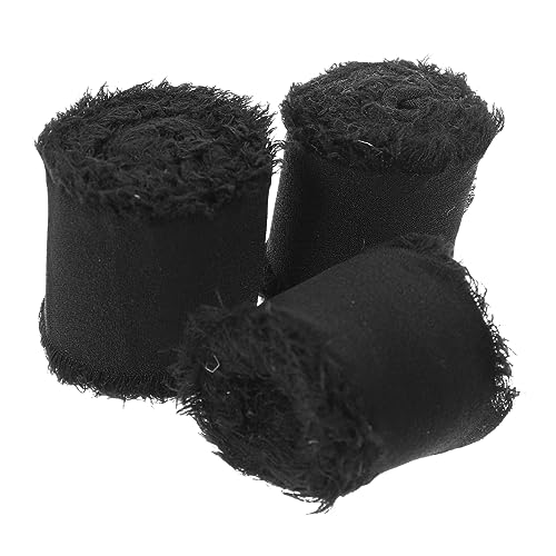 STOBOK 3 Rollen ribbon bandfeile Festliche Dekoration hochzeitseinladung partydekoration Multifunktionsbänder Band für Blumenstrauß Geschenkband Bänder für die Hochzeit Polyester Black STOBOK 3 Rollen ribbon bandfeile Festliche Dekoration hochzeitseinladung partydekoration Multifunktionsbänder Band für Blumenstrauß Geschenkband Bänder für die Hochzeit Polyester Black von STOBOK