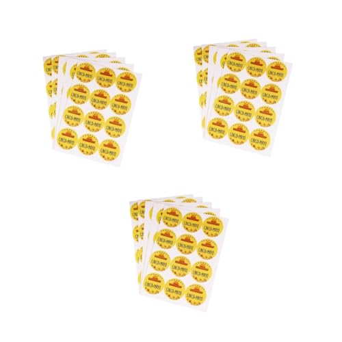 STOBOK 3 Sätze 3 Sets Siegelaufkleber Geschenkanhänger Partybedarf Papiertüte Siegeletiketten Runder Beutelaufkleber Siegelaufkleber Siegelaufkleber Für Gelb 24 Blätter * 3 24 Blätter * 3 STOBOK 3 Sätze 3 Sets Siegelaufkleber Geschenkanhänger Partybedarf Papiertüte Siegeletiketten Runder Beutelaufkleber Siegelaufkleber Siegelaufkleber Für Gelb 24 Blätter * 3 24 Blätter * 3 von STOBOK