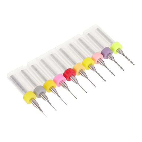 STOBOK 3 Sätze Bohren Kunststoffbohrer Handwerkzeug Beeswax Punch Tool Metall Bohrer Schneidbohrer Wolfram Miniatur Kleine Bohrer Twist Schleifbohrer Teile Für Handübungen 10 Stück * 3 von STOBOK