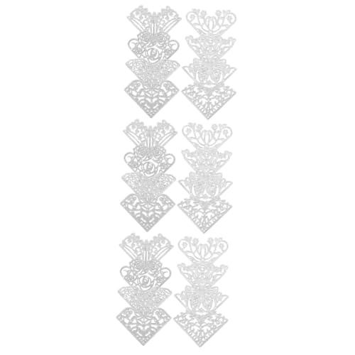 STOBOK 3 Sätze Buchprägung Stanzformen Für Die Kartenherstellung Geprägt Wellig Stanzform Für Handwerk Diy Form Aus Kohlenstoffstahl Stahl Mit Hohem Kohlenstoffgehalt Silver 8 Stück * 3 von STOBOK