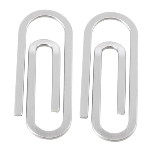 STOBOK 3 Sätze Büroklammer Inhaber Befestigungselemente Papier Geldbörse Mit Geldklammern Ordnerzinken Bookmark Geldumschläge Bürozubehör Aktenhalter Rostfreier Stahl Silver 2 Stück * 3 STOBOK 3 Sätze Büroklammer Inhaber Befestigungselemente Papier Geldbörse Mit Geldklammern Ordnerzinken Bookmark Geldumschläge Bürozubehör Aktenhalter Rostfreier Stahl Silver 2 Stück * 3 von STOBOK