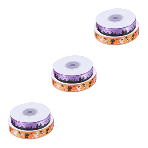STOBOK 3 Sätze Dekoratives Band Geschenkband Halloween Halloweendekorationen Halloween Dekoartikel Fallen Schleife Für Partyzubehör Diy Band Zum Basteln Polyester Orange 2 Stück * 3 STOBOK 3 Sätze Dekoratives Band Geschenkband Halloween Halloweendekorationen Halloween Dekoartikel Fallen Schleife Für Partyzubehör Diy Band Zum Basteln Polyester Orange 2 Stück * 3 von STOBOK