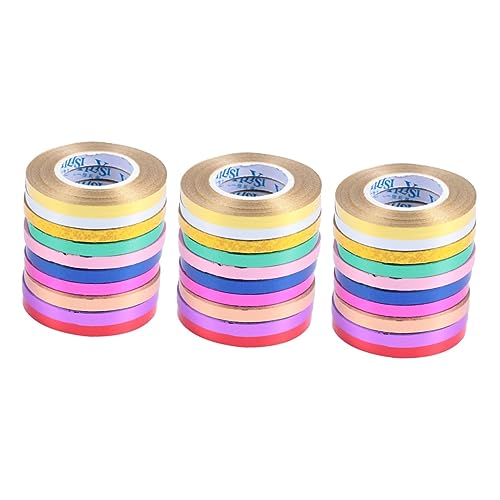 STOBOK 3 Sätze Geschenkband Junggesellenabschied Dekoration Weihnachtsdeko Wihnachtsdeko Geschenkeband Schleife Glänzend Und Seidenband Weihnachtsband Weihnachtskorse Plastik 20 Stück * 3 von STOBOK