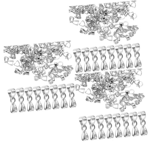 STOBOK 3 Sätze Hängende Schnalle Ringe Perlen-kits Halskettenanhängerschnallen Crimpen Anhänger Verschlüsse Reize Bausätze Faden Charm-verschlüsse Anschlüsse Silver Silber- 100 Stück * 3 STOBOK 3 Sätze Hängende Schnalle Ringe Perlen-kits Halskettenanhängerschnallen Crimpen Anhänger Verschlüsse Reize Bausätze Faden Charm-verschlüsse Anschlüsse Silver Silber- 100 Stück * 3 von STOBOK
