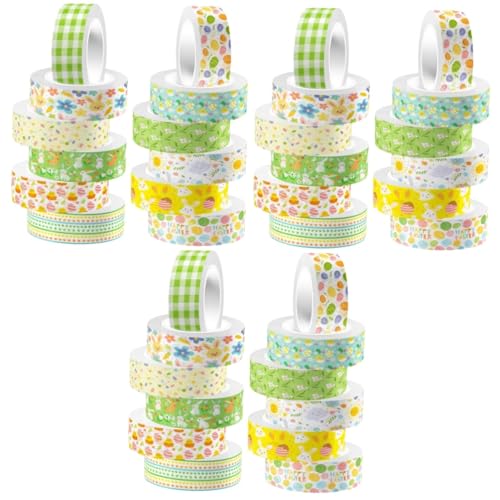 STOBOK 3 Sätze Kaninchen Und Washi Tape Büro Dekoration Bürodekoration Handyhulle Dekoration Mit Papierband Scrapbook-klebebänder Selber Machen Sammelklebeband Washi-tape 12 Rollen * 3 von STOBOK