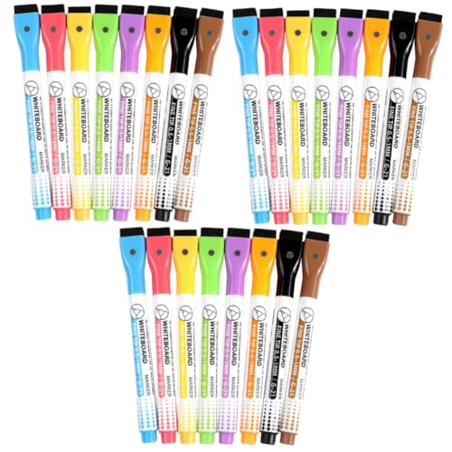 STOBOK 3 Sätze Magnetischer Whiteboard-stift Schule Magnetische Anzeigetafel Magnetische Trockenlöschung Planke Für Malen Weiß Löschbar Radiergummi Wischen Gefühlt 8 Stücke * 3 STOBOK 3 Sätze Magnetischer Whiteboard-stift Schule Magnetische Anzeigetafel Magnetische Trockenlöschung Planke Für Malen Weiß Löschbar Radiergummi Wischen Gefühlt 8 Stücke * 3 von STOBOK