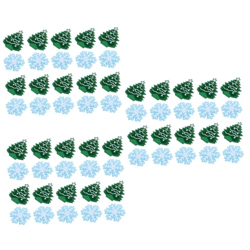 STOBOK 3 Sätze Patches Zum Thema Weihnachten Winterdekorationen Flecken Party Nähen Weihnachtsmotiv Weihnachten Christmas-decorations Vliesapplikationen Weihnachtsapplikation 20 Stück * 3 von STOBOK