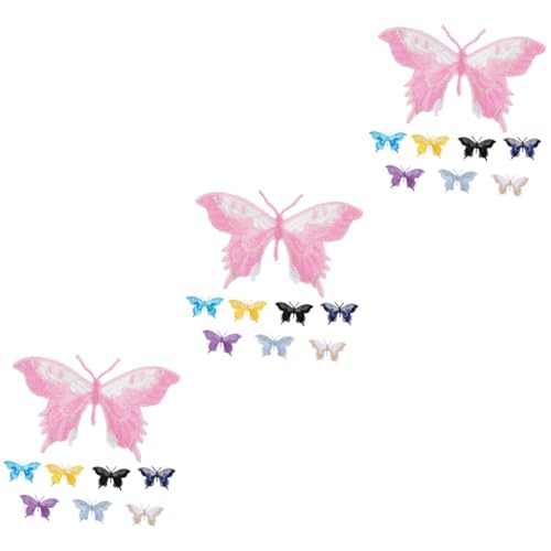 STOBOK 3 Sätze Schmetterling Gestickter Aufnäher Nähen Schmetterlingsapplikation Flecken Schmetterling Dekorationen Flicken Für Kleidung Hochzeit Flicken Für Bekleidung Stoff 8 Stück * 3 STOBOK 3 Sätze Schmetterling Gestickter Aufnäher Nähen Schmetterlingsapplikation Flecken Schmetterling Dekorationen Flicken Für Kleidung Hochzeit Flicken Für Bekleidung Stoff 8 Stück * 3 von STOBOK