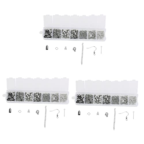 STOBOK 3 Sätze Schmuckschnalle Bausätze Zubehör Clip Kette Lagerung Aufbewahrungsdose Storage Boxes Schmuckdraht Beads for Jewellery Bastelbedarf Diy -handwerk Schmuck 770 Stück * 3 von STOBOK