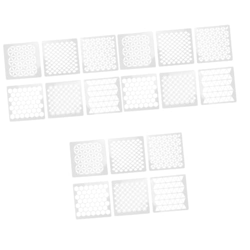 STOBOK 3 Sätze Wandmalerei-vorlage Für Schablone Malvorlagentafel Malen -accessoires Wandmalerei Vorlage Weiß 6 Stück * 3 von STOBOK
