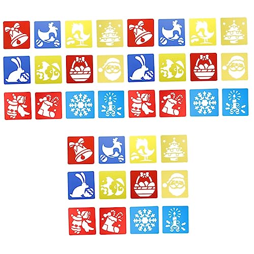 STOBOK 3 Sätze Zeichnungsvorlage -werkzeug Diy Malschablone Zeichnen Malen Weihnachts-scrapbooking-vorlage Weihnachtsschablone Für Weihnachtsmalerei Umweltschutz Pp-material 12 Stück * 3 STOBOK 3 Sätze Zeichnungsvorlage -werkzeug Diy Malschablone Zeichnen Malen Weihnachts-scrapbooking-vorlage Weihnachtsschablone Für Weihnachtsmalerei Umweltschutz Pp-material 12 Stück * 3 von STOBOK