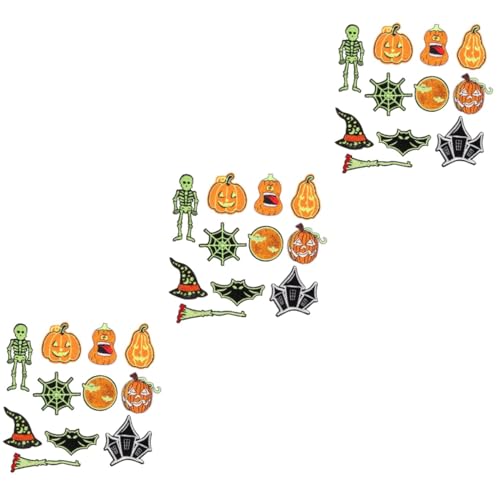 STOBOK 3 Sätze halloween dekoration halloween decoration sperren scopa schlösser gestickte Aufnäher Halloween-Stickerei-Patches Patches für Rucksäcke Halloween-Kleidungsflecken Polyester STOBOK 3 Sätze halloween dekoration halloween decoration sperren scopa schlösser gestickte Aufnäher Halloween-Stickerei-Patches Patches für Rucksäcke Halloween-Kleidungsflecken Polyester von STOBOK