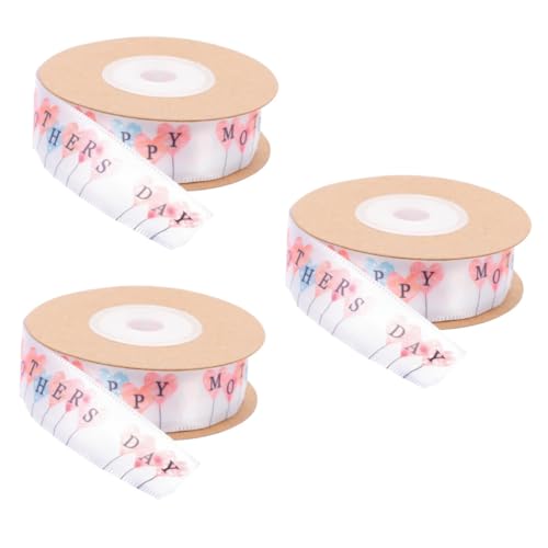 STOBOK 3 Stück Briefballonband Band umwickeln Bänder zum Basteln drucken Mutter Band zum Basteln Love Printed Ribbon Blumenstrauß-Wickelband bedrucktes Banddekor Polyester STOBOK 3 Stück Briefballonband Band umwickeln Bänder zum Basteln drucken Mutter Band zum Basteln Love Printed Ribbon Blumenstrauß-Wickelband bedrucktes Banddekor Polyester von STOBOK