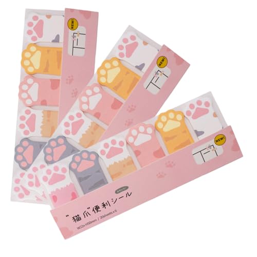 STOBOK 3 Stück Haftnotiz Pads Süßes Stationäres Tiere Post Klebrig Pfoten Klebstoff Farbig Klebestreifen Geformt Notizblock Kleine Notizbücher Seitenreiter Memo-sticker Papier STOBOK 3 Stück Haftnotiz Pads Süßes Stationäres Tiere Post Klebrig Pfoten Klebstoff Farbig Klebestreifen Geformt Notizblock Kleine Notizbücher Seitenreiter Memo-sticker Papier von STOBOK