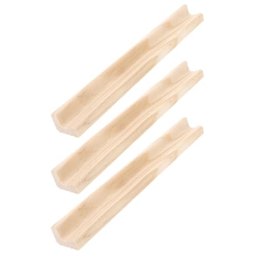STOBOK 3 Stück Holzdekorationen Fliesenregal Domino-halter Aus Holz Dominoständer Selber Machen Domino-organizer Regale Für Dominosteine Mexikanische Eisenbahnschienen Khaki Holz von STOBOK