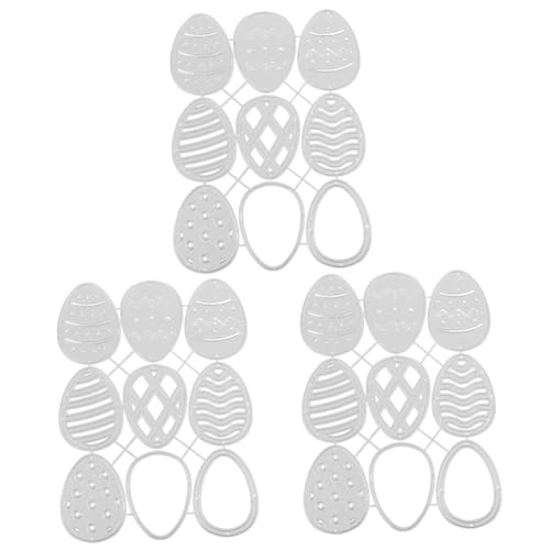 STOBOK 3 Stück Ostern Sterben Sterben Schnitte Stanzformen Herstellung Schnitt Stirbt Die Basteln Schneiden Scrapbooking Gestanzte Formen Prägemappen Silver Kohlenstoffstahl von STOBOK