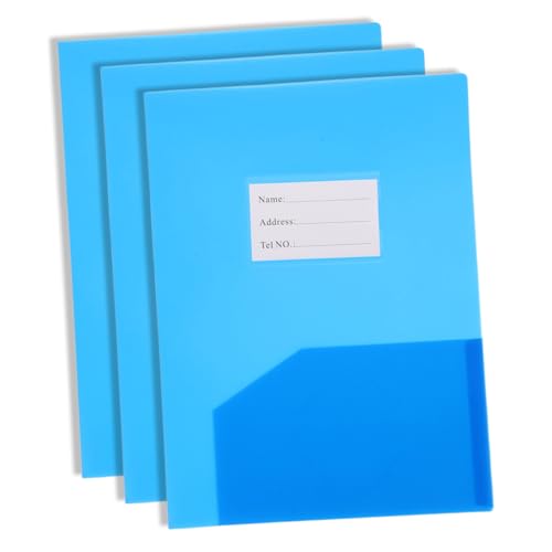 STOBOK 3 Stück Plastikdateiordner Veranstalter Aktenordner mit Taschen Bindemittel besprechungsmappe storage shelves büroorganizer bürozubehör Dokumentordner Büro-Aktentasche Papier Blue STOBOK 3 Stück Plastikdateiordner Veranstalter Aktenordner mit Taschen Bindemittel besprechungsmappe storage shelves büroorganizer bürozubehör Dokumentordner Büro-Aktentasche Papier Blue von STOBOK