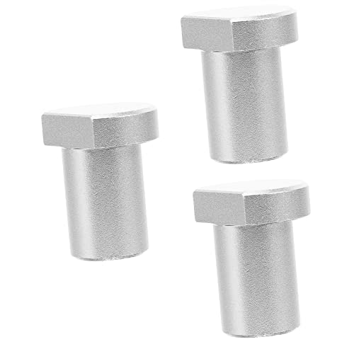 STOBOK 3 Stück Tischkarte Tool Hobelanschlag Für Die Holzbearbeitung Einsätze Für Hundelöcher Bankbremseinsätze Bankhunde Klemme Für Hundeloch Silver Aluminiumlegierung von STOBOK