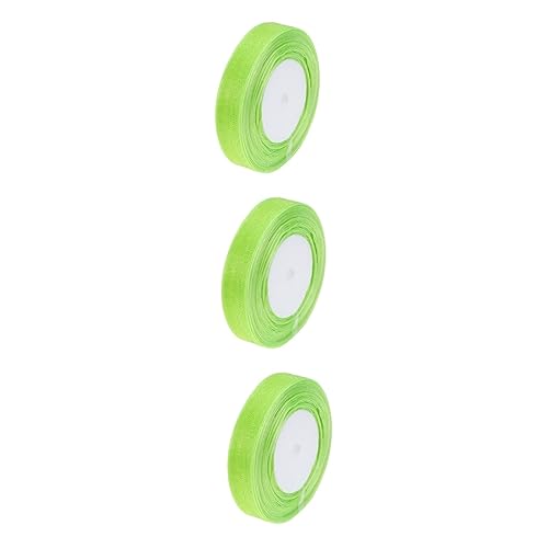 STOBOK 3 Stücke 2 Cm Breite Organzaband Rollen Band Organzaband Sheer Organza Rolle Für Hochzeit von STOBOK